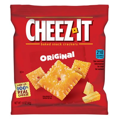 Sunshine Cheez-It Crackers, 1.5 oz Single-Serving Snack Pack, 8 per Box