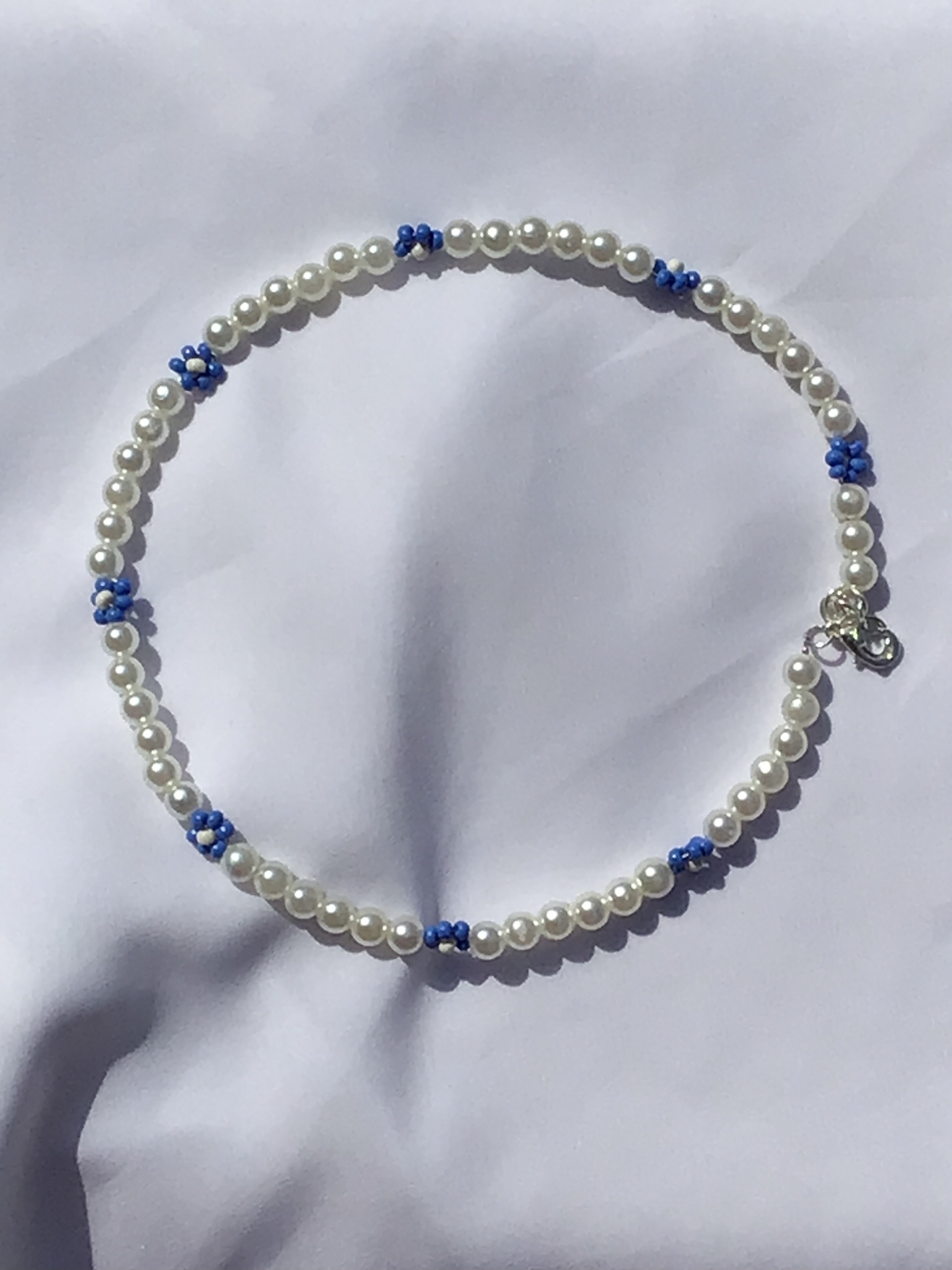 Blue Flower Necklace