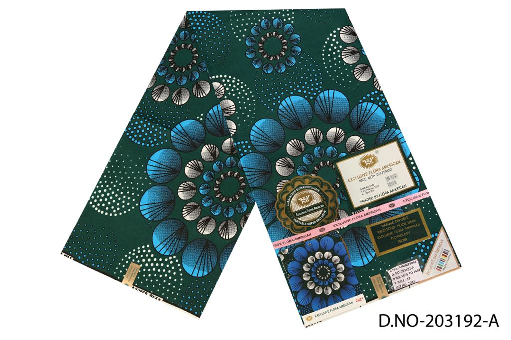 Exclusive Flora  American Wax, 6-yards