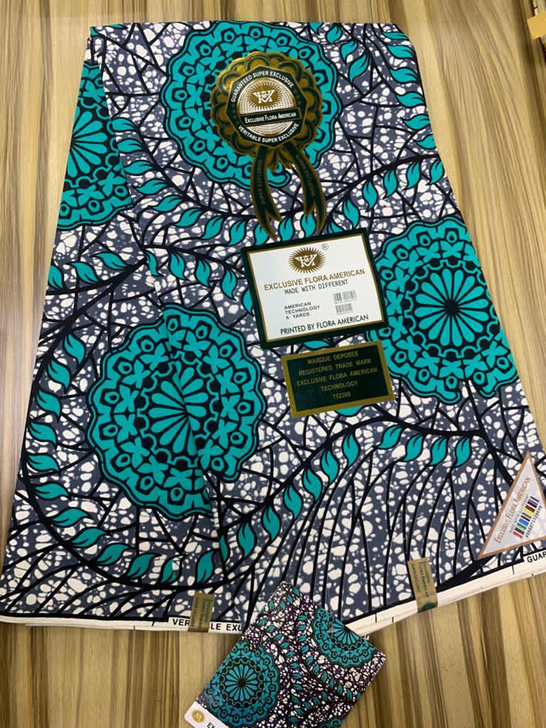 Exclusive Flora  American Wax, 6-yards