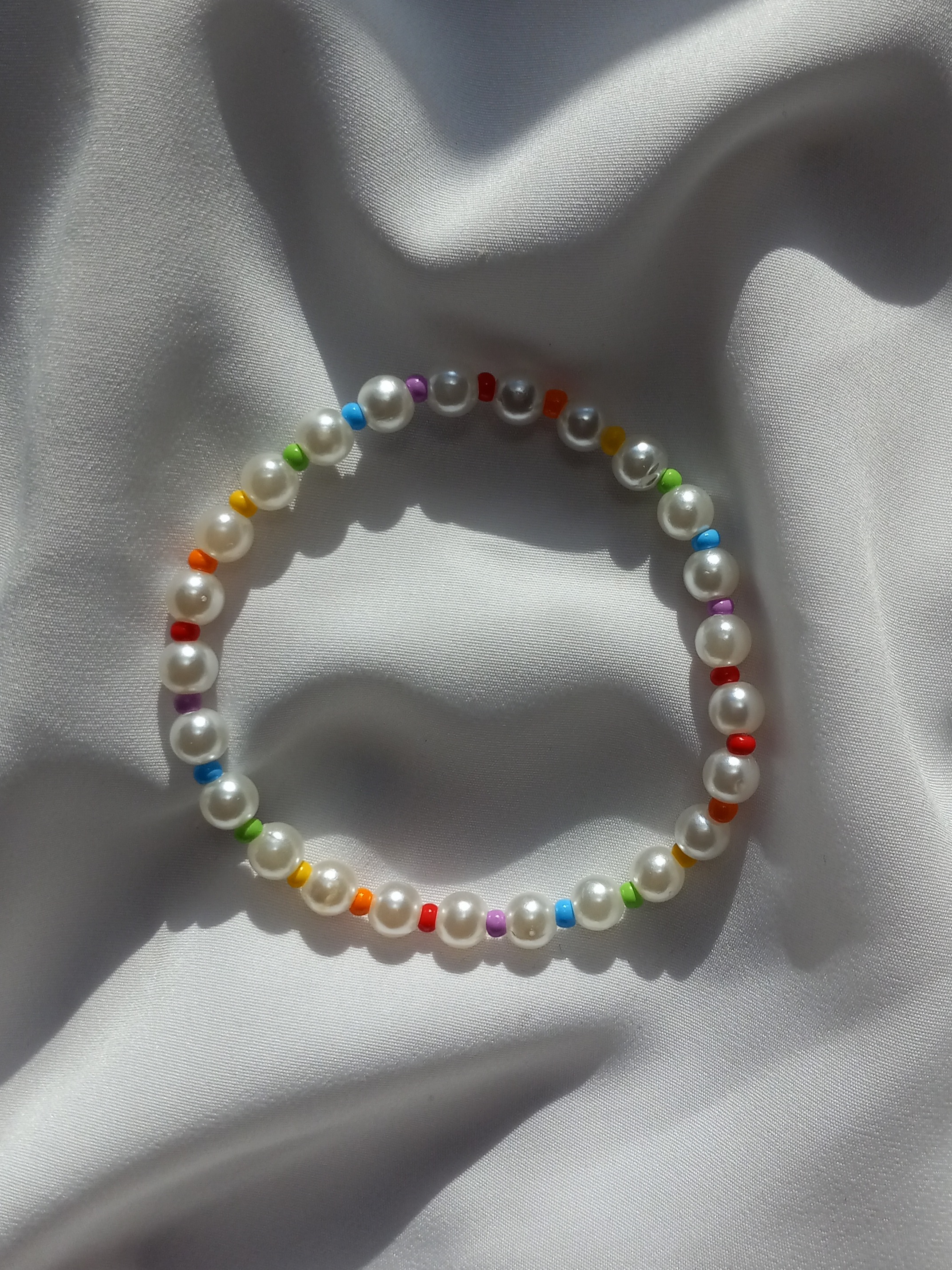 Rainbow Seed Bead Bracelet