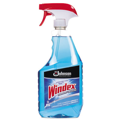 Windex Glass Cleaner with Ammonia-D, 32oz Capped Bottle with Trigger