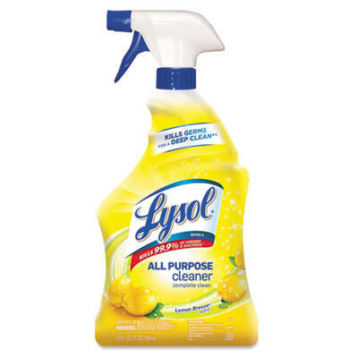 Lysol Ready-to-Use All-Purpose Cleaner, Lemon Breeze, 32 oz Spray Bottle