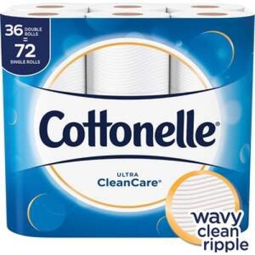 Cottonelle CleanCare Toilet Paper, Durable, Strong, Septic Safe, 36 per Pack