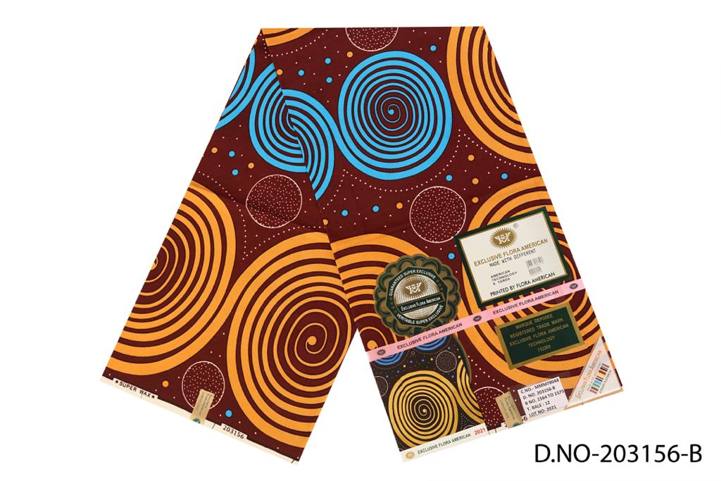 Exclusive Flora  American Wax, 6-yards