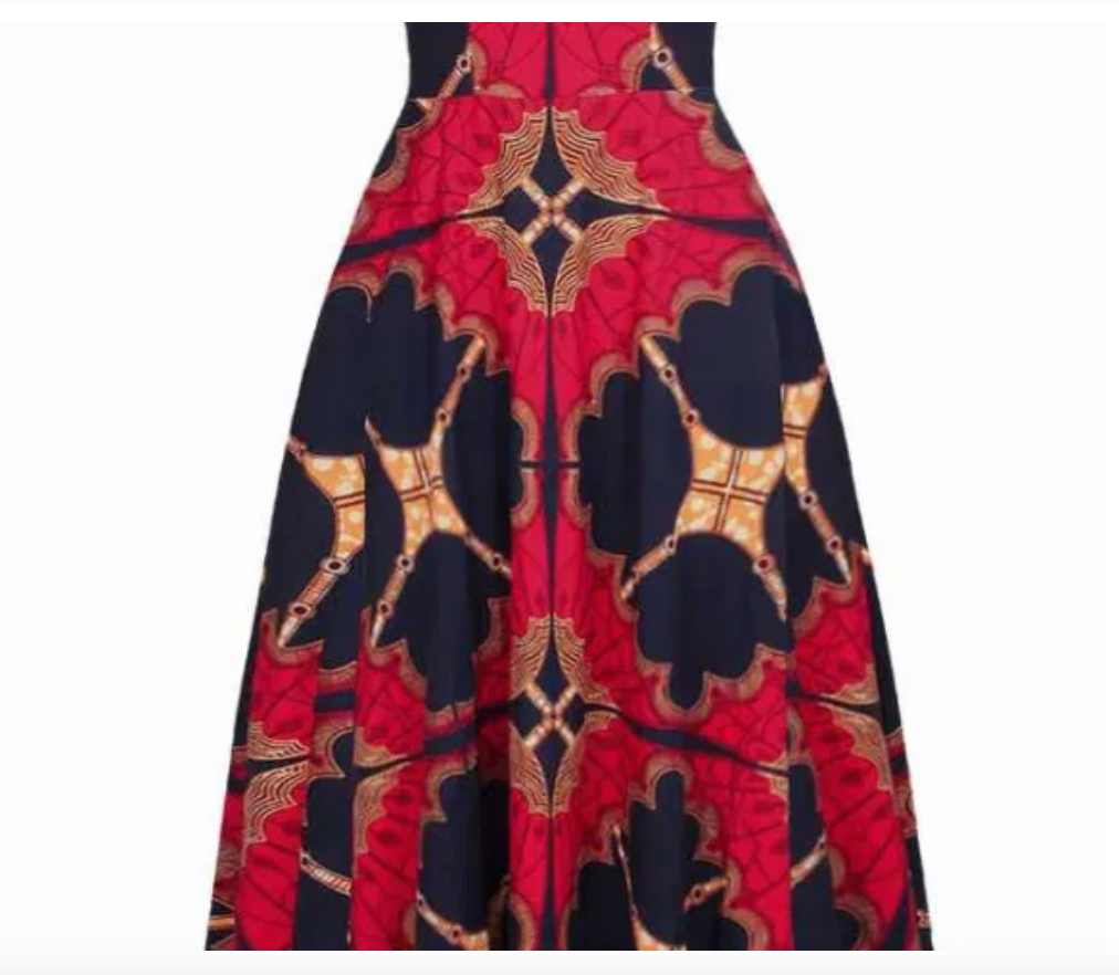 Abena Ankara print maxi gown