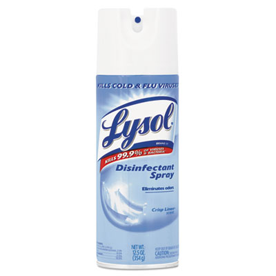 Lysol Disinfectant Spray, Crisp Linen Scent, Liquid, 12.5oz Aerosol
