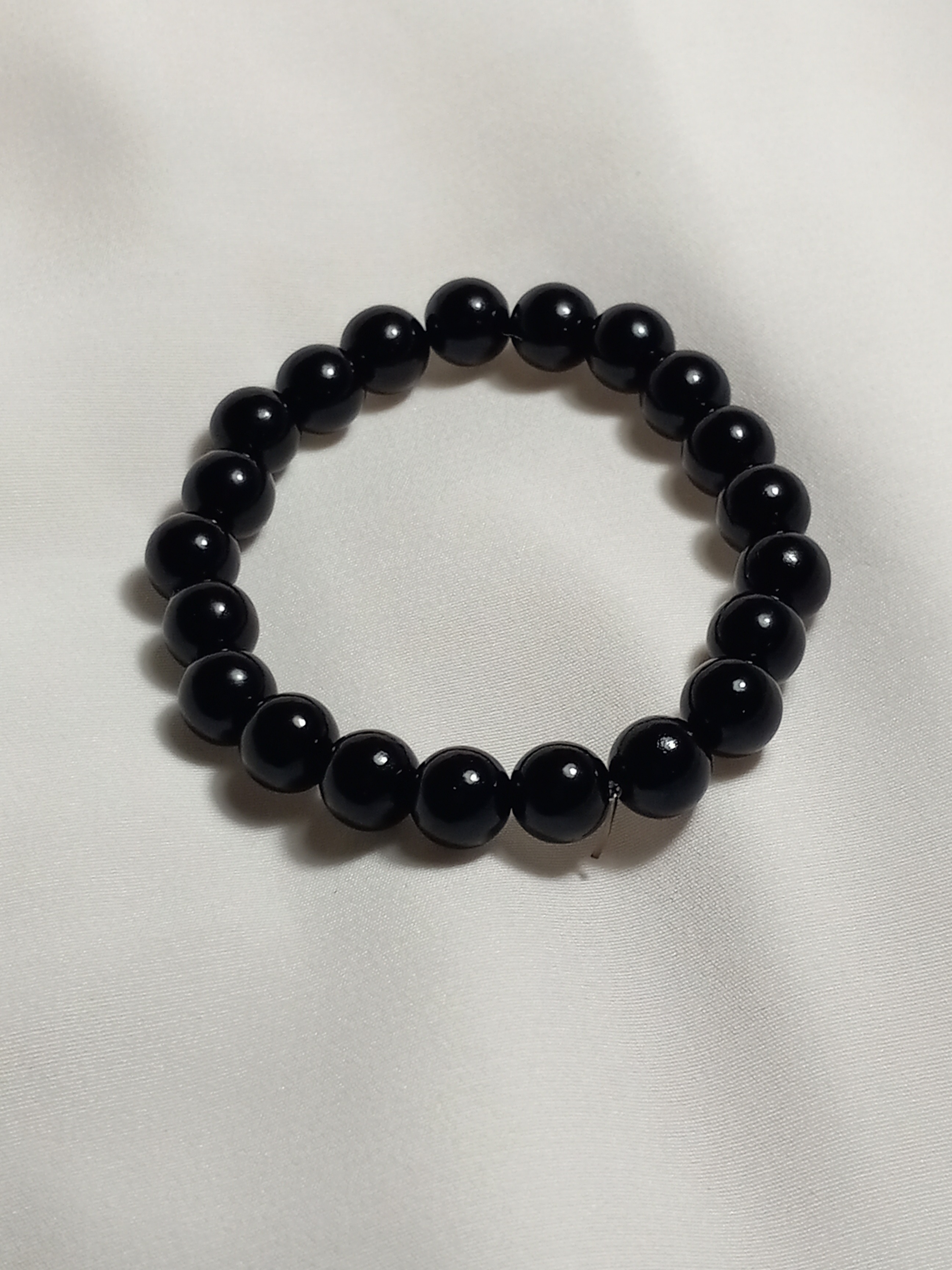 Black Beaded Bracelet
