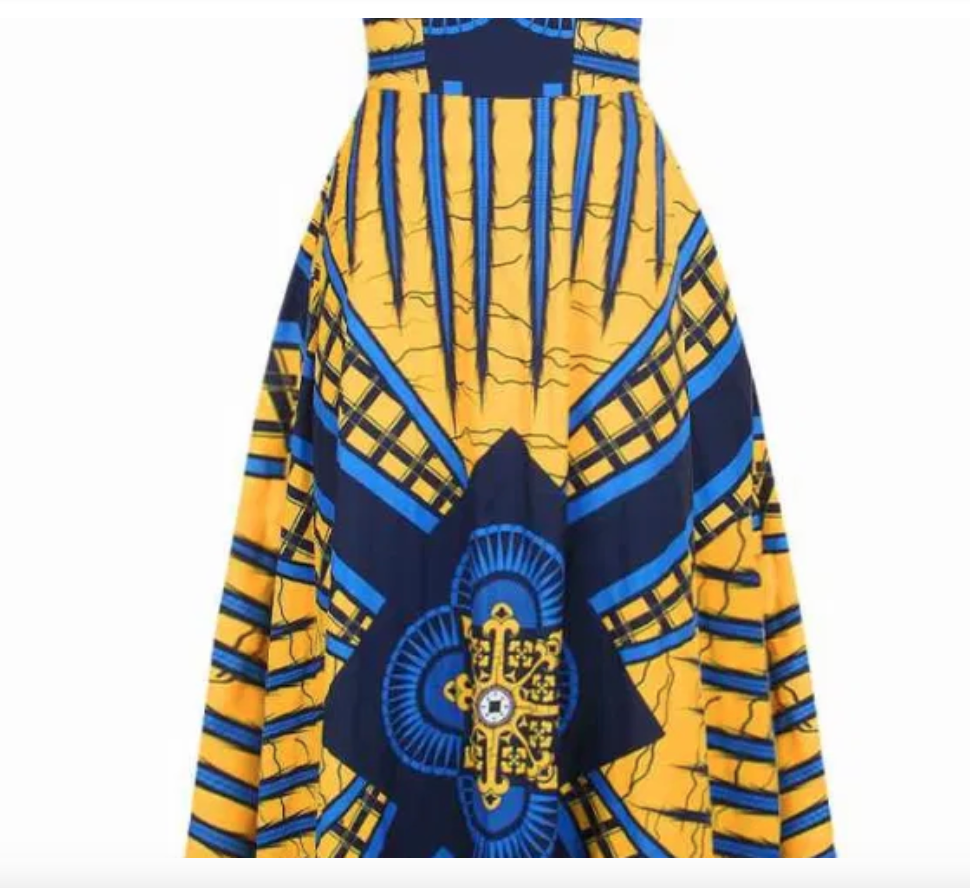 Abena Ankara print maxi gown