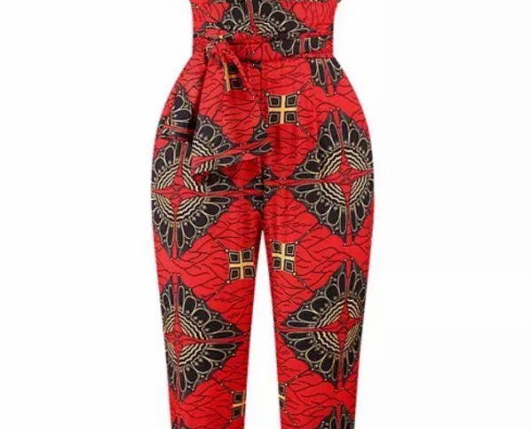 Amber African jumpsuit dress
